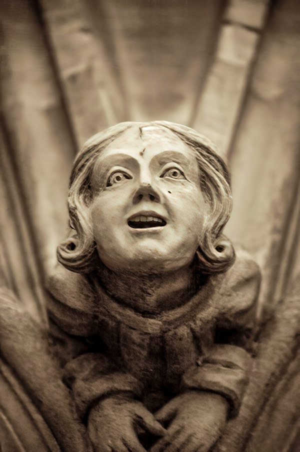 Smiling gargoyle
