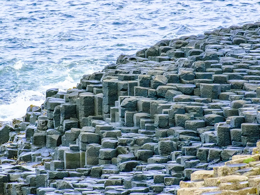 Stone Blocks by sea a Giant Causeway Ireland